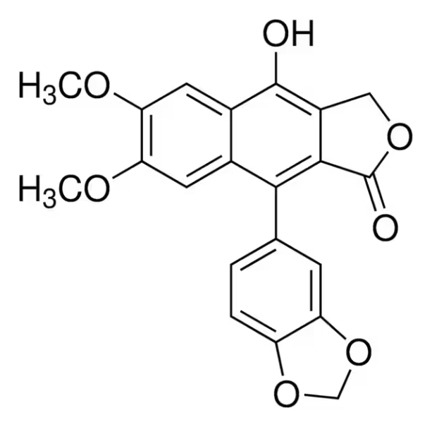 diphyllin structure, CAS 22055-22-7