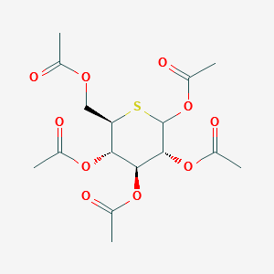 5-Thio-D-glucopyranose 1,2,3,4,6-pentaacetate structure, CAS 10470-80-1
