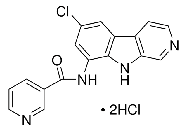 N-(6-CHLORO-9H-PYRIDO[3,4-B]INDOL-8-YL)-3-PYRIDINECARBOXAMIDE DIHYDROCHLORIDE structure, CAS 431898-65-6