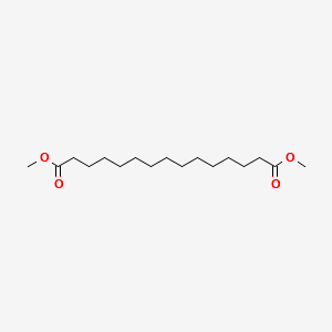 DIMETHYL PENTADECANEDIOATE structure, CAS 36575-82-3