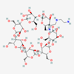 mono-(6-(diethylenetriamine)-6-deoxy)-β-Cyclodextrin structure, CAS 65294-32-8
