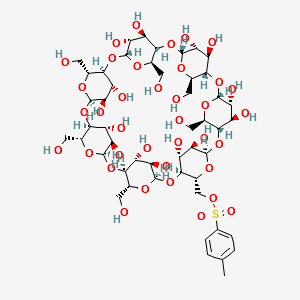 Mono-6-O-(p-toluenesulfonyl)-beta-cyclodextrin structure, CAS 67217-55-4