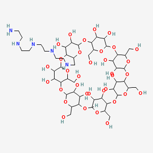 Mono-(6-(tetraethylenepentamine)-6-deoxy)-beta-Cyclodextrin structure, CAS 343315-27-5