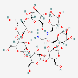 6A-[(2-aminoethyl)amino]-6A-deoxy-beta-Cyclodextrin structure, CAS 60984-63-6