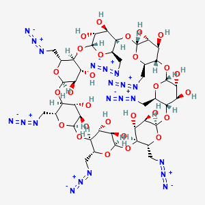HEPTAKIS-6-AZIDO-6-DEOXY-BETA-CYCLODEXTRIN, 1:1 DMF COMPLEX, 95 structure, CAS 53958-47-7