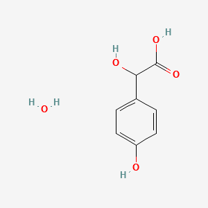 DL-4-HYDROXYMANDELIC ACID MONOHYDRATE structure, CAS 7198-10-9