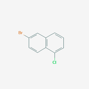 6-Bromo-1-chloronaphthalene structure, CAS 1000391-24-1