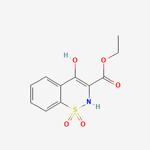 Ethyl 4-Hydroxy-2H-1,2-benzothiazine-3-carboxylate 1,1-Dioxide(Piroxicam Impurity H) structure, CAS 24683-21-4