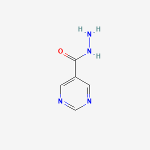 5-Pyrimidinecarboxylic acid, hydrazide (6CI,7CI,9CI) structure, CAS 40929-42-8