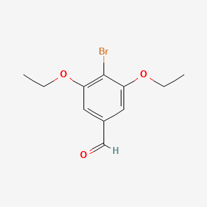 4-bromo-3,5-diethoxybenzaldehyde structure, CAS 363166-11-4