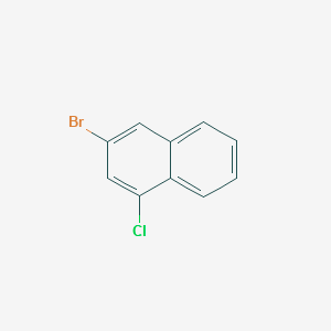 3-Bromo-1-chloronaphthalene structure, CAS 325956-47-6