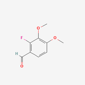 2-Fluoro-3,4-dimethoxy-benzaldehyde structure, CAS 37686-68-3