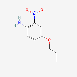 2-nitro-4-propoxyaniline structure, CAS 20367-34-4