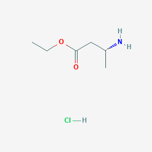 (R)-ethyl 3-aminobutanoate hydrochloride structure, CAS 146293-15-4