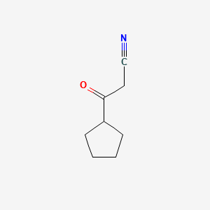 3-CYCLOPENTYL-3-OXO-PROPIONITRILE structure, CAS 95882-33-0