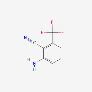 2-AMINO-6-(TRIFLUOROMETHYL)BENZONITRILE structure, CAS 58458-11-0