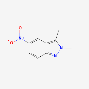 2,3-DiMethyl-5-nitro-2H-indazole structure, CAS 1588440-92-9