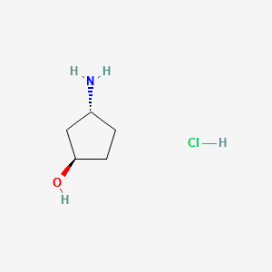 (1R,3R)-3-Aminocyclopentanol hydrochloride structure, CAS 1523541-74-3