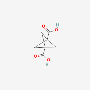 Bicyclo[1.1.1]pentane-1,3-dicarboxylic acid structure, CAS 56842-95-6