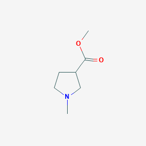 1-Methyl-3-methoxycarbonyl-pyrrolidine structure, CAS 34616-29-0