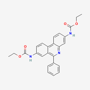 3,8-DI-(ETHOXYCARBONYLAMINO)-6-PHENYLPHENANTHRIDINE structure, CAS 62895-39-0