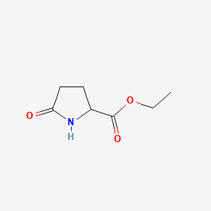 ethyl 5-oxo-DL-prolinate structure, CAS 66183-71-9