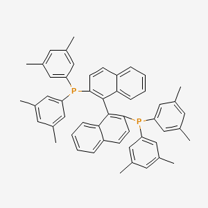 (S)-(-)-2,2'-Bis[di(3,5-xylyl)phosphino]-1,1'-binaphthyl structure, CAS 135139-00-3