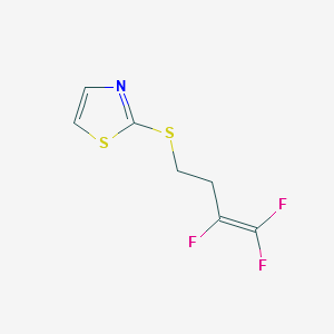 2-(3,4,4-trifluorobut-3-enylsulfanyl)-1,3-thiazole structure, CAS 109993-23-9