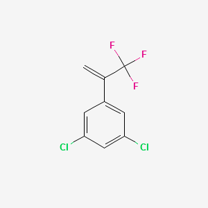 1,3-dichloro-5-(3,3,3-trifluoroprop-1-en-2-yl)benzene structure, CAS 864725-22-4