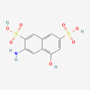 8-Hydroxy-2-naphthylamine-3,6-disulfonic acid structure, CAS 90-40-4