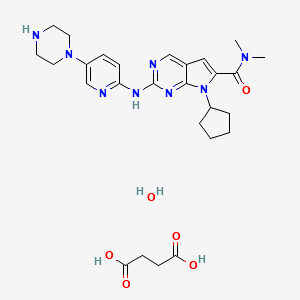 LEE011 (succinate hydrate) structure, CAS 1374639-79-8