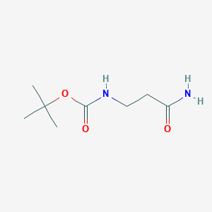 3-(TERT-BUTOXYCARBONYLAMINO)PROPANAMIDE structure, CAS 65983-35-9
