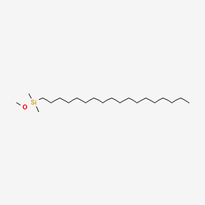 N-OCTADECYLDIMETHYLMETHOXYSILANE structure, CAS 71808-65-6