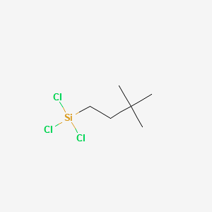 (3,3-DIMETHYLBUTYL)TRICHLOROSILANE structure, CAS 105732-02-3