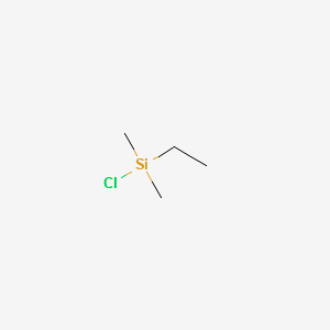 ETHYLDIMETHYLCHLOROSILANE structure, CAS 6917-76-6