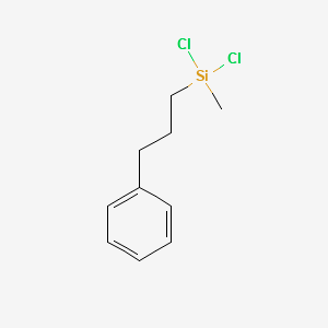 (3-PHENYLPROPYL)METHYLDICHLOROSILANE structure, CAS 17776-66-8