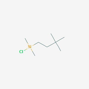 (3,3-DIMETHYLBUTYL)DIMETHYLCHLOROSILANE structure, CAS 96220-76-7