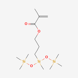 METHACRYLOXYPROPYLBIS(TRIMETHYLSILOXY)METHYLSILANE structure, CAS 19309-90-1