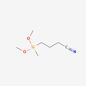 3-CYANOPROPYLMETHYLDIMETHOXYSILANE structure, CAS 153723-40-1