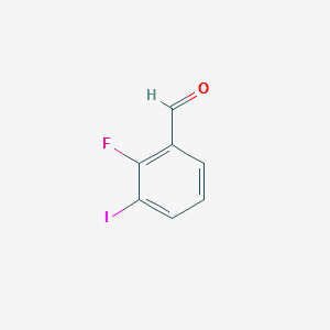 2-fluoro-3-iodobenzaldehyde structure, CAS 146137-83-9