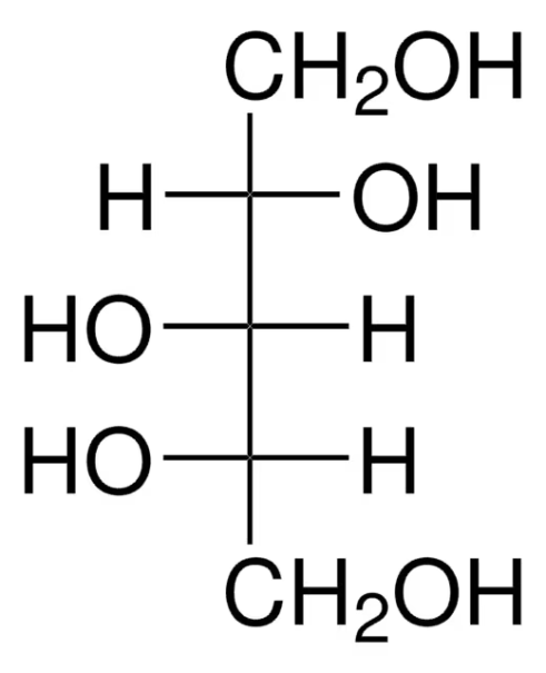 Arabinitol structure, CAS 2152-56-9