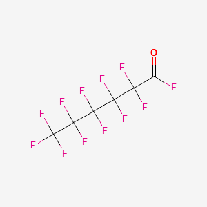 PERFLUOROHEXANOYL FLUORIDE structure, CAS 355-38-4