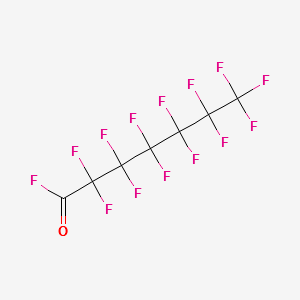 PERFLUOROHEPTANOYL FLUORIDE structure, CAS 375-84-8