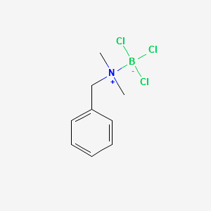 trichloro(N,N-dimethylbenzylamine)boron structure, CAS 34762-89-5
