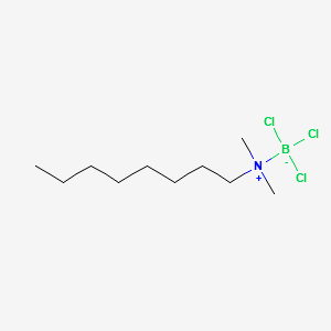 trichloro(N,N-dimethyloctylamine)boron structure, CAS 34762-90-8
