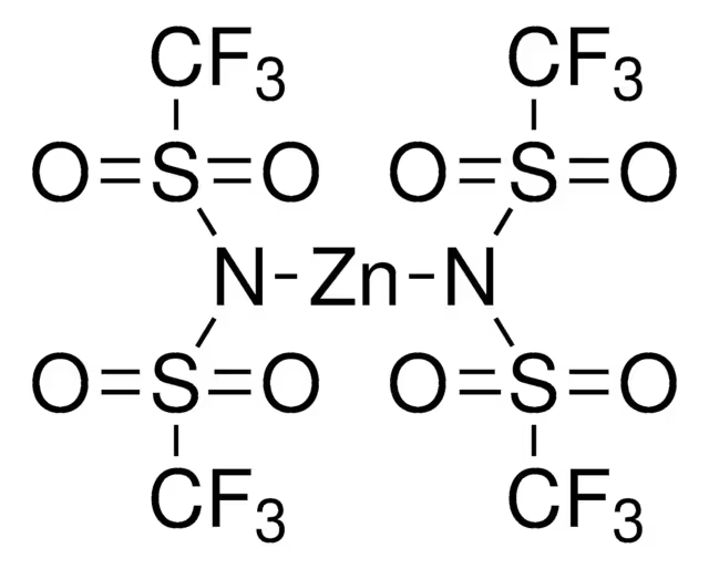 Zinc bis(trifluoromethylsulfonyl)imide structure, CAS 168106-25-0