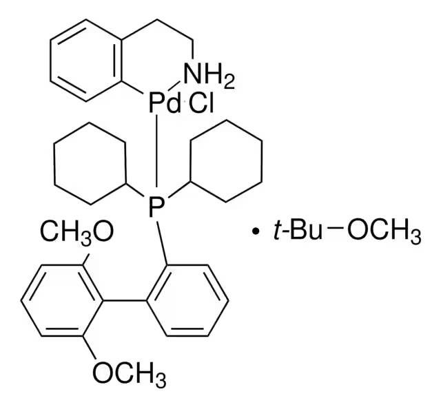 SPhos Pd G1, Methyl t-Butyl Ether Adduct structure, CAS 1028206-58-7
