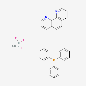 (1,10-Phenanthroline)(trifluoromethyl)(triphenylphosphine)copper(I) structure, CAS 1334890-93-5