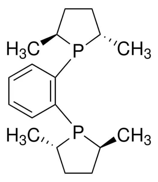 (+)-1,2-BIS[(2S,5S)-2,5-DIMETHYLPHOSPHOLANO]BENZENE structure, CAS 136735-95-0