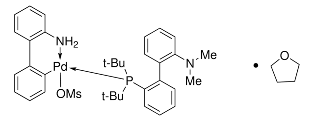 Methanesulfonato2-Di-t-butylphosphino-2'-(N,N-dimethylamino)biphenyl)(2'-amino-1,1'-biphenyl-2-yl)palladium(II) structure, CAS 1445085-92-6